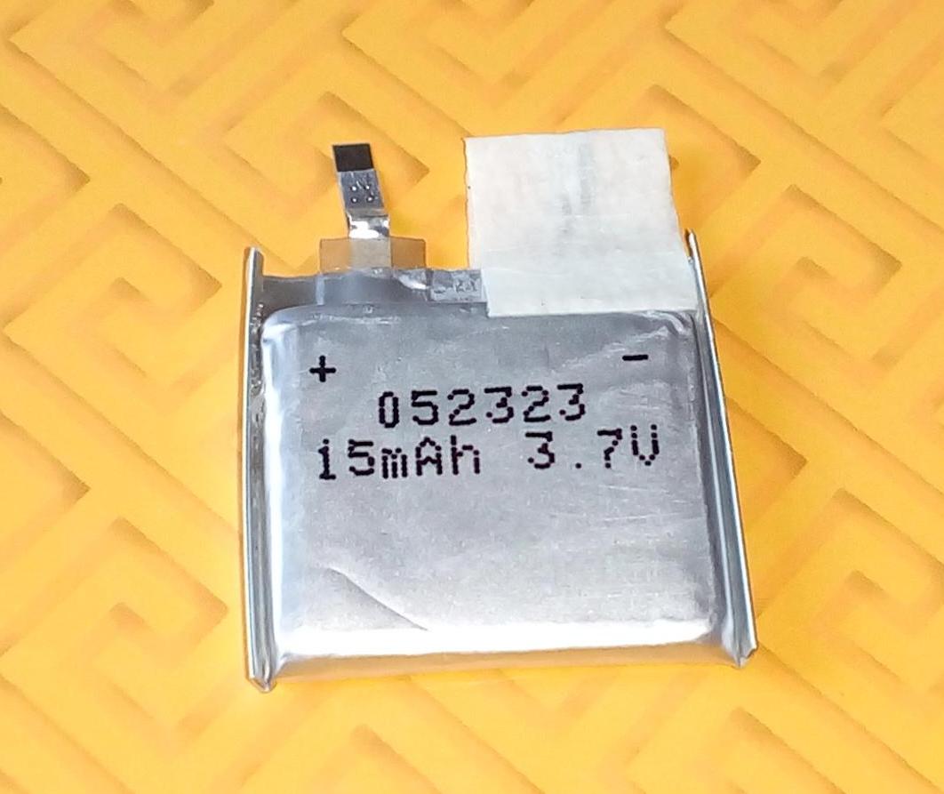 Lithium polymer battery 3 7V, 15mah - Model 052323